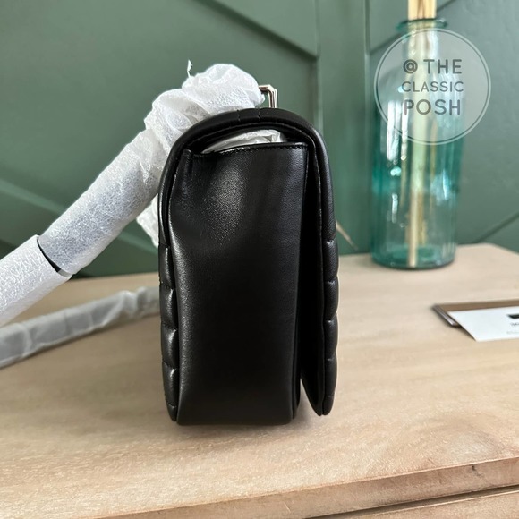 ❌SOLD❌NEW Buberry Lola Medium Black Lambskin Silver HW Bag Shoulder Crossbody - Picture 7 of 11